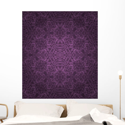 Seamless Floral Pattern Wall Decal Design 3