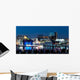 Baltimore Maryland Cityscape at Night Wall Mural