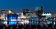 Baltimore Maryland Cityscape at Night Wall Mural