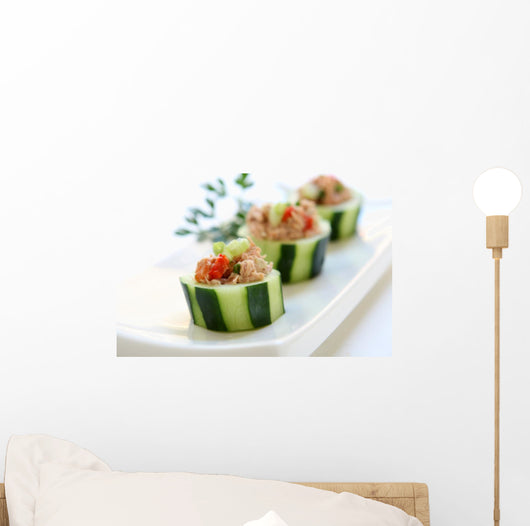 Cucumber Appetizers Wall Mural