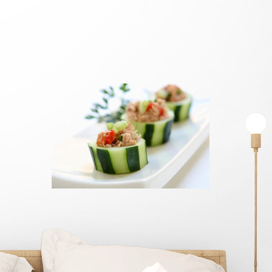 Cucumber Appetizers Wall Mural