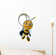 Bee and Magnifying Glass Wall Decal