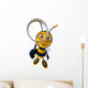 Bee and Magnifying Glass Wall Decal