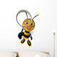 Bee and Magnifying Glass Wall Decal