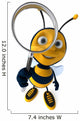 Bee and Magnifying Glass Wall Decal