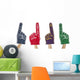 Fan Foam Fingers Wall Decal