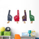 Fan Foam Fingers Wall Decal