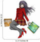 Shopping Girl in Christmas - Anime Style Wall Decal
