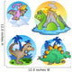 Four Cartoon Dinosaurs Wall Decal