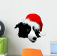 Border Collie Christmas Wall Decal