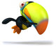Flying Toucan Wall Decal