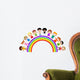 children and rainbow Wall Decal