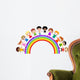 children and rainbow Wall Decal
