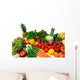 colorful vegetables and fruits Wall Decal