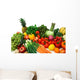 colorful vegetables and fruits Wall Decal