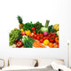 colorful vegetables and fruits Wall Decal