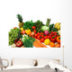 colorful vegetables and fruits Wall Decal