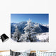 Christmas in the Alps Wall Mural