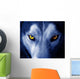Beautiful Eyes of a Wild Wolf Wall Mural
