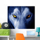 Beautiful Eyes of a Wild Wolf Wall Mural
