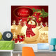 Christmas Illustration with Snowman