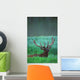 Male Elk With Felt On Antlers Wall Mural