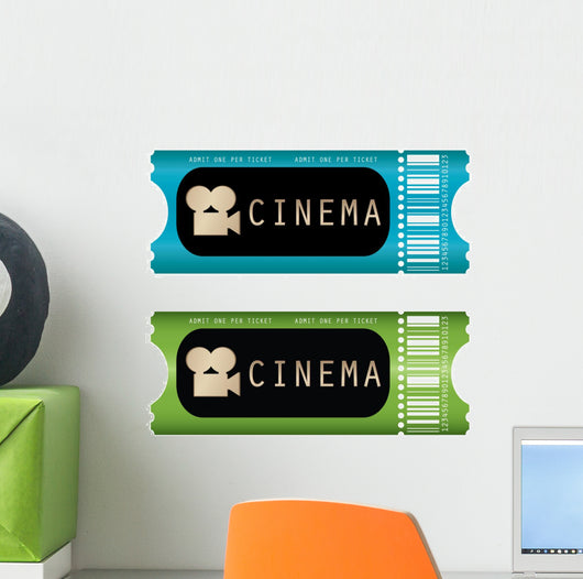 movie ticket Wall Decal