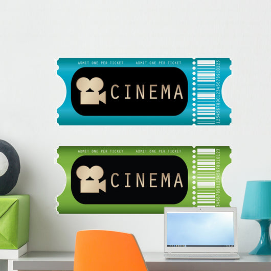 movie ticket Wall Decal