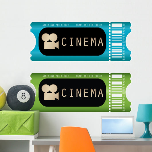 movie ticket Wall Decal