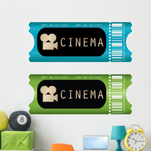 movie ticket Wall Decal