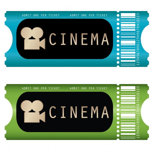 movie ticket Wall Decal