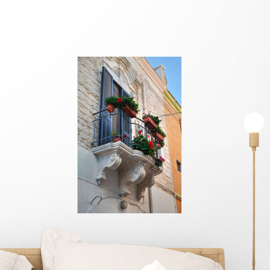 Historic Balcony Bitritto Apulia Wall Mural