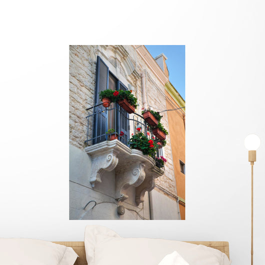 Historic Balcony Bitritto Apulia Wall Mural