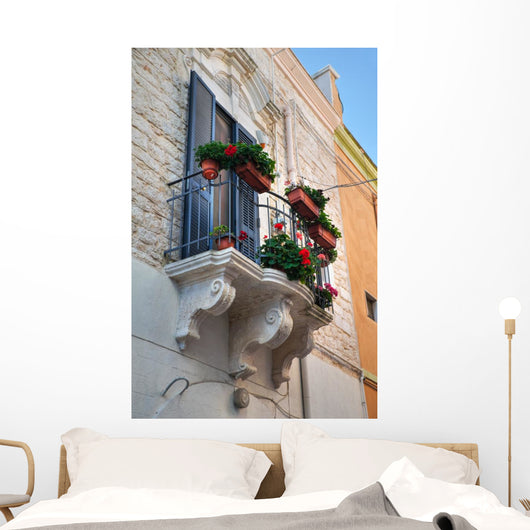 Historic Balcony Bitritto Apulia Wall Mural