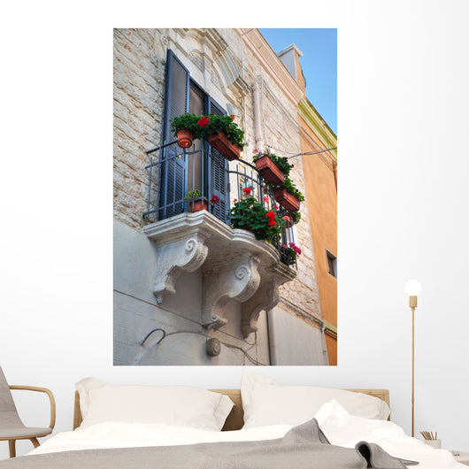Historic Balcony Bitritto Apulia Wall Mural
