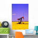 Oil Pumpjack In A Canola Field Wall Mural