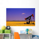 Pumpjack In A Canola Field Wall Mural