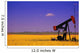 Pumpjack In A Canola Field Wall Mural