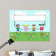 Four Mixed Kids Wall Mural