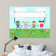 Four Mixed Kids Wall Mural
