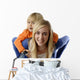 Teenage Girl Piggybacks Toddler