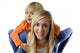 Teenage Girl Piggybacks Toddler