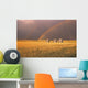 Rainbow Over Wheat Field Wall Mural