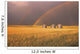 Rainbow Over Wheat Field Wall Mural