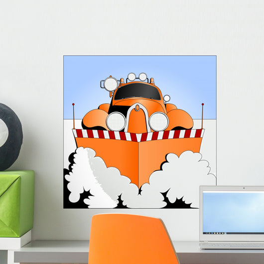 Snow Plow at Work Wall Mural