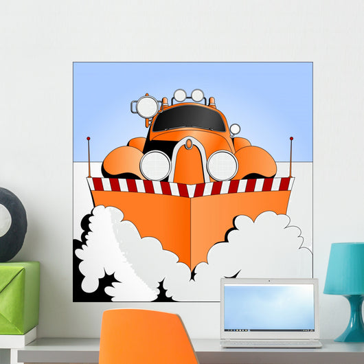 Snow Plow at Work Wall Mural