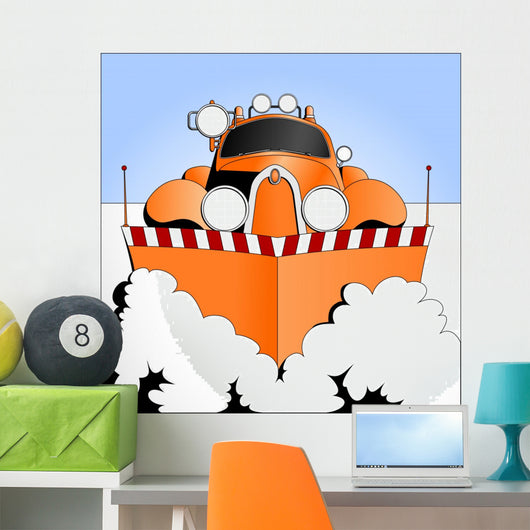 Snow Plow at Work Wall Mural