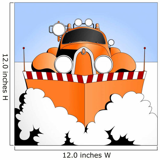 Snow Plow at Work Wall Mural