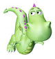 dino baby green dragon flying out Wall Decal