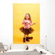 Pretty Little Girl Dancing Wall Mural